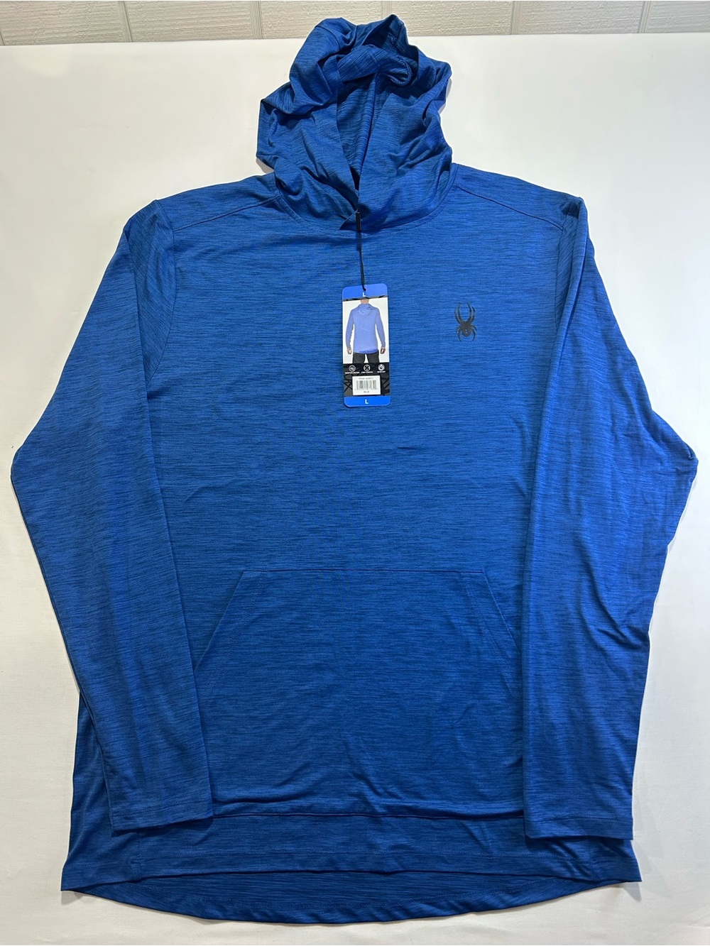 Spyder Men’s Royal Blue Hooded Performance Pullover